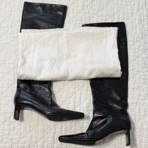 KHAITE Black Heeled Boots